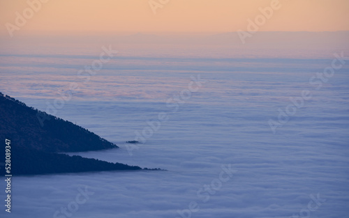 Cumiana - Pianura Pinerolese immersa in un mare di nebbia 
