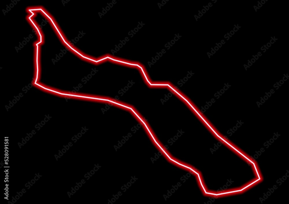 Red glowing neon map of Ayion Oros Greece on black background. Red glowing neon map of Ayion Oros Greece on black background.