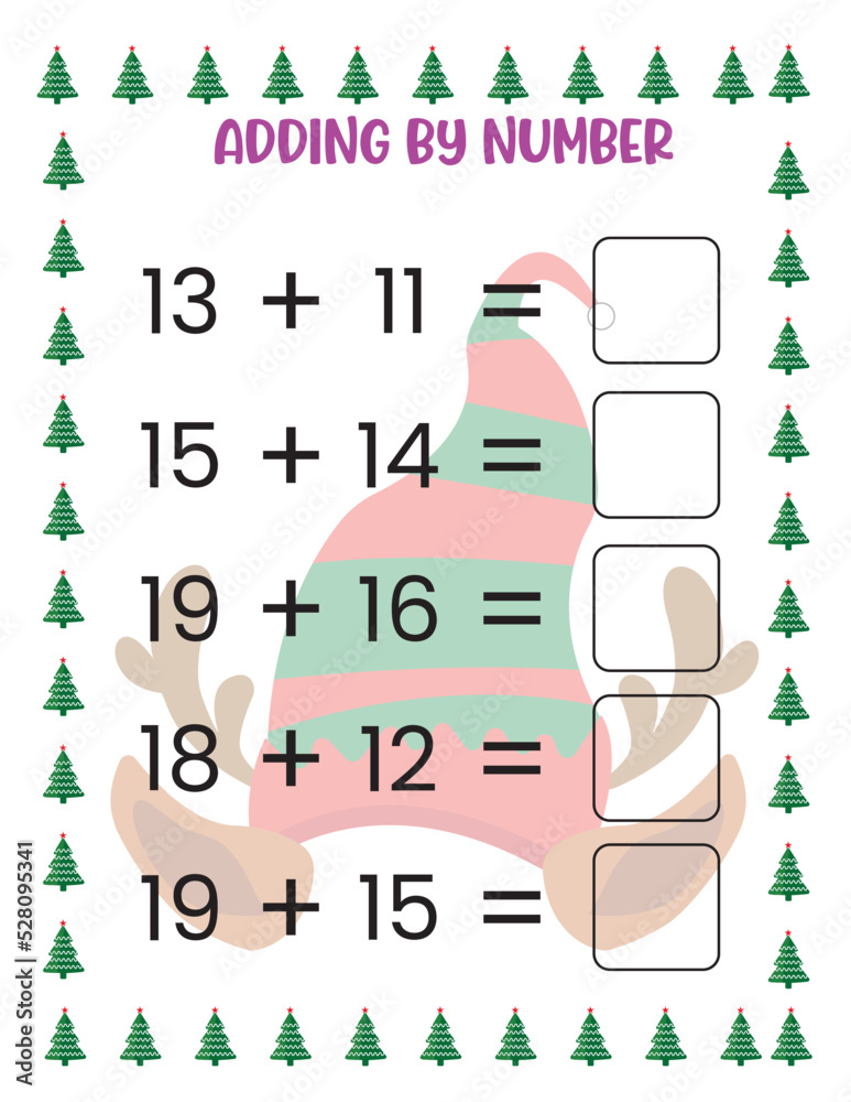 Christmas Math Activity Worksheets Christmas Math Activity Worksheets