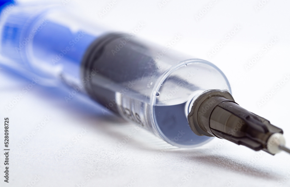 syringe and needle on white background syringe and needle on white background