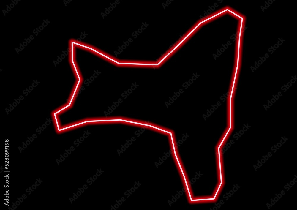 Red glowing neon map of Christmas Island Indian Ocean Territories on black background. Red glowing neon map of Christmas Island Indian Ocean Territories on black background.