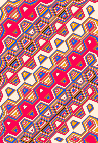 Aztec style wrapping paper pattern