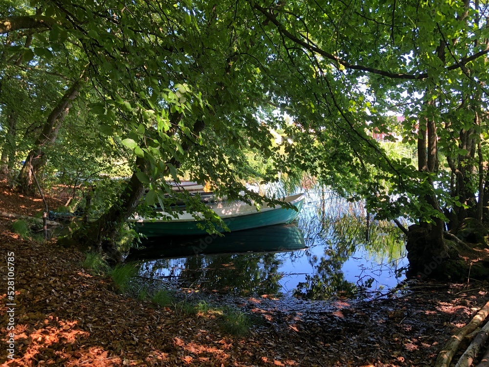 boats on the lake