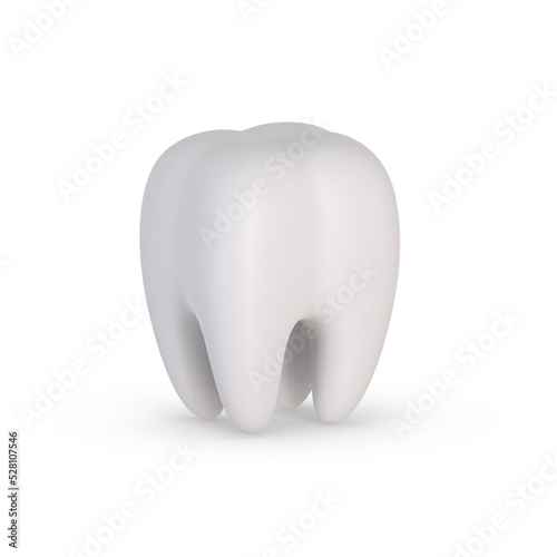 tooth on white