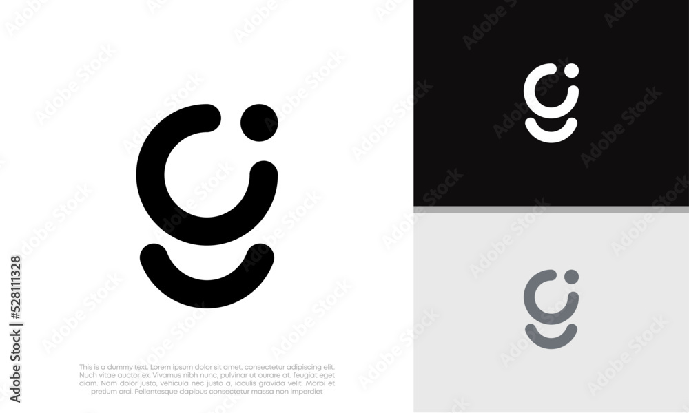 Initials G logo design. Initial Letter Logo. Innovative high tech logo template. Initials G logo design. Initial Letter Logo. Innovative high tech logo template.