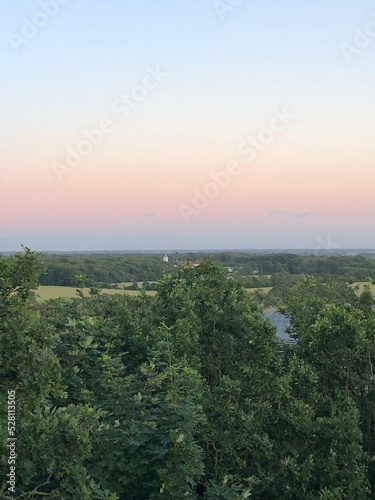 view from the top of the hill