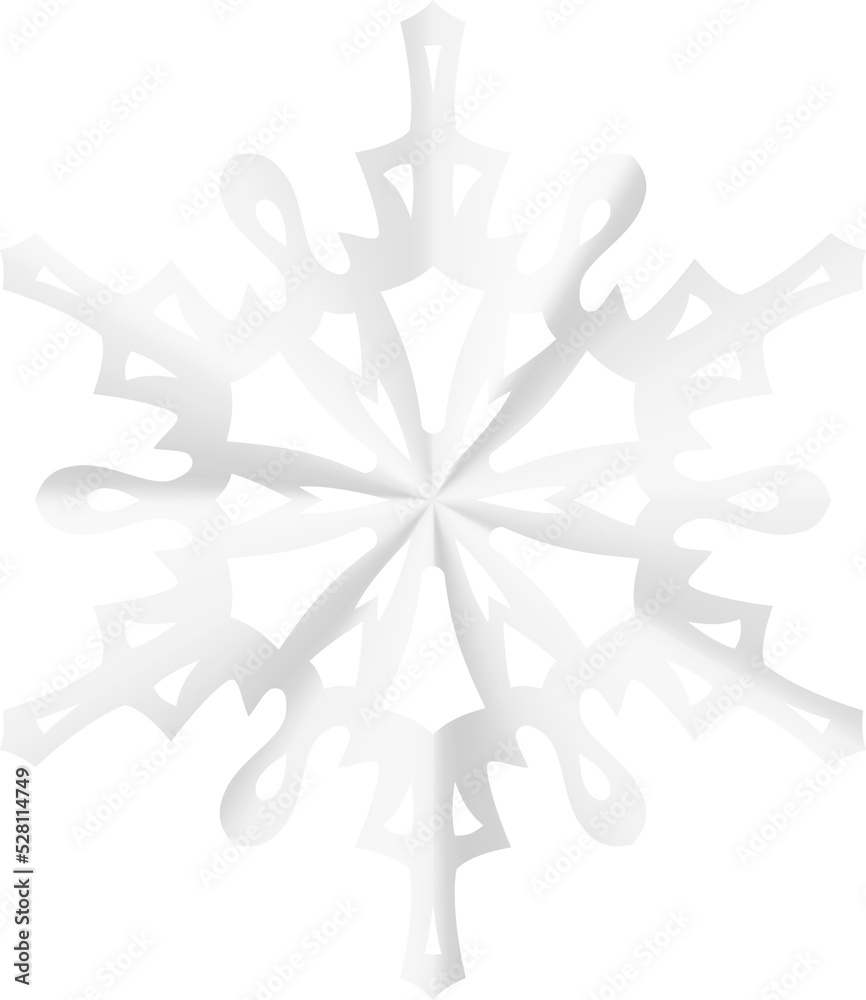 Big beautiful complex paper Christmas snowflake Big beautiful complex paper Christmas snowflake