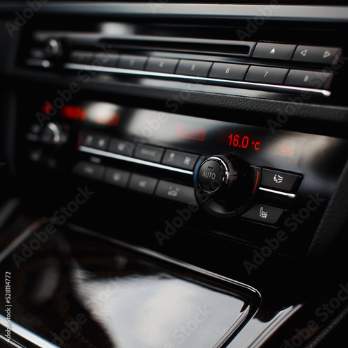 car climate control panel, ac in car