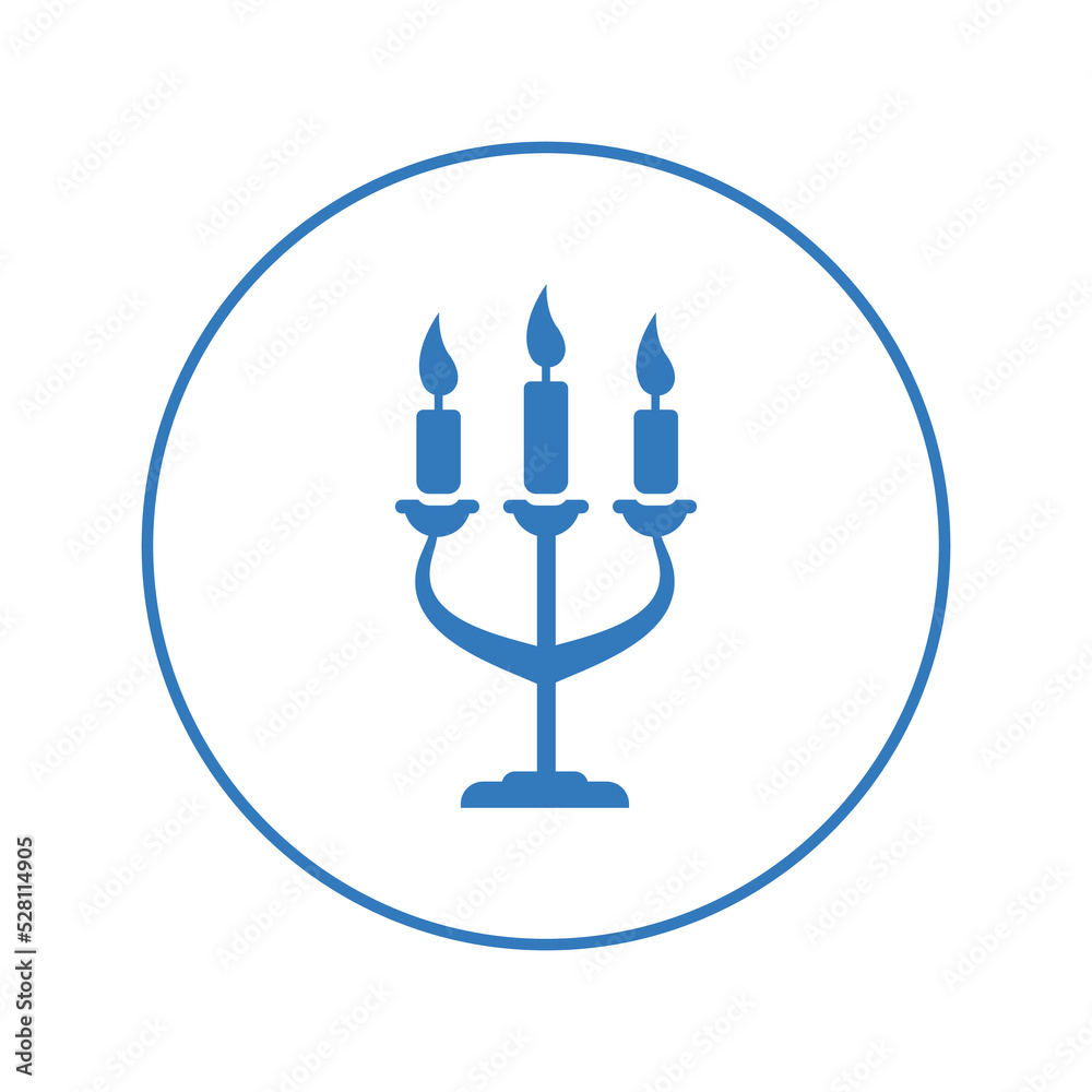 Burning stand decorative candle icon | Circle version icon | Burning stand decorative candle icon | Circle version icon |