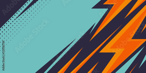 Sharp Lightning Shape Abstract Background