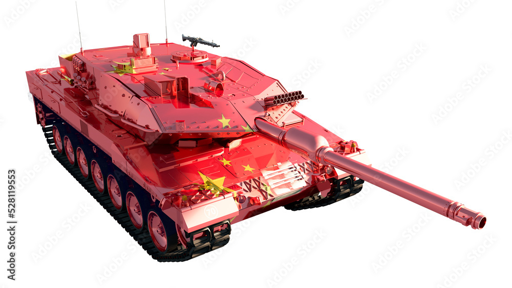 Naklejka premium tanks painted with flag
