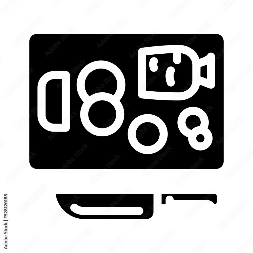 carrot slice ring glyph icon vector. carrot slice ring sign. isolated symbol illustration carrot slice ring glyph icon vector. carrot slice ring sign. isolated symbol illustration