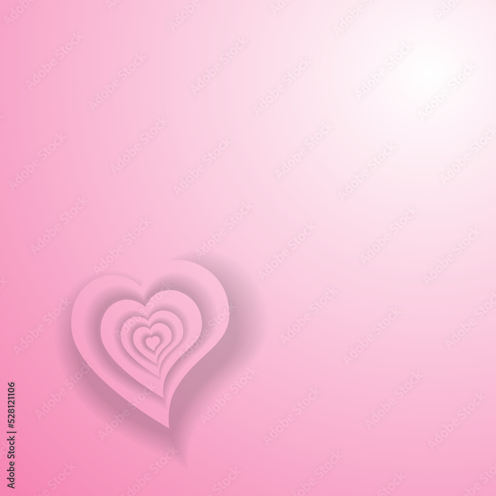 Hearts vector icon illustration with pink. Valentine's day romance symbols Hearts vector icon illustration with pink. Valentine's day romance symbols