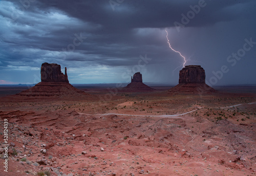 Thunderstorm on Monument Valley