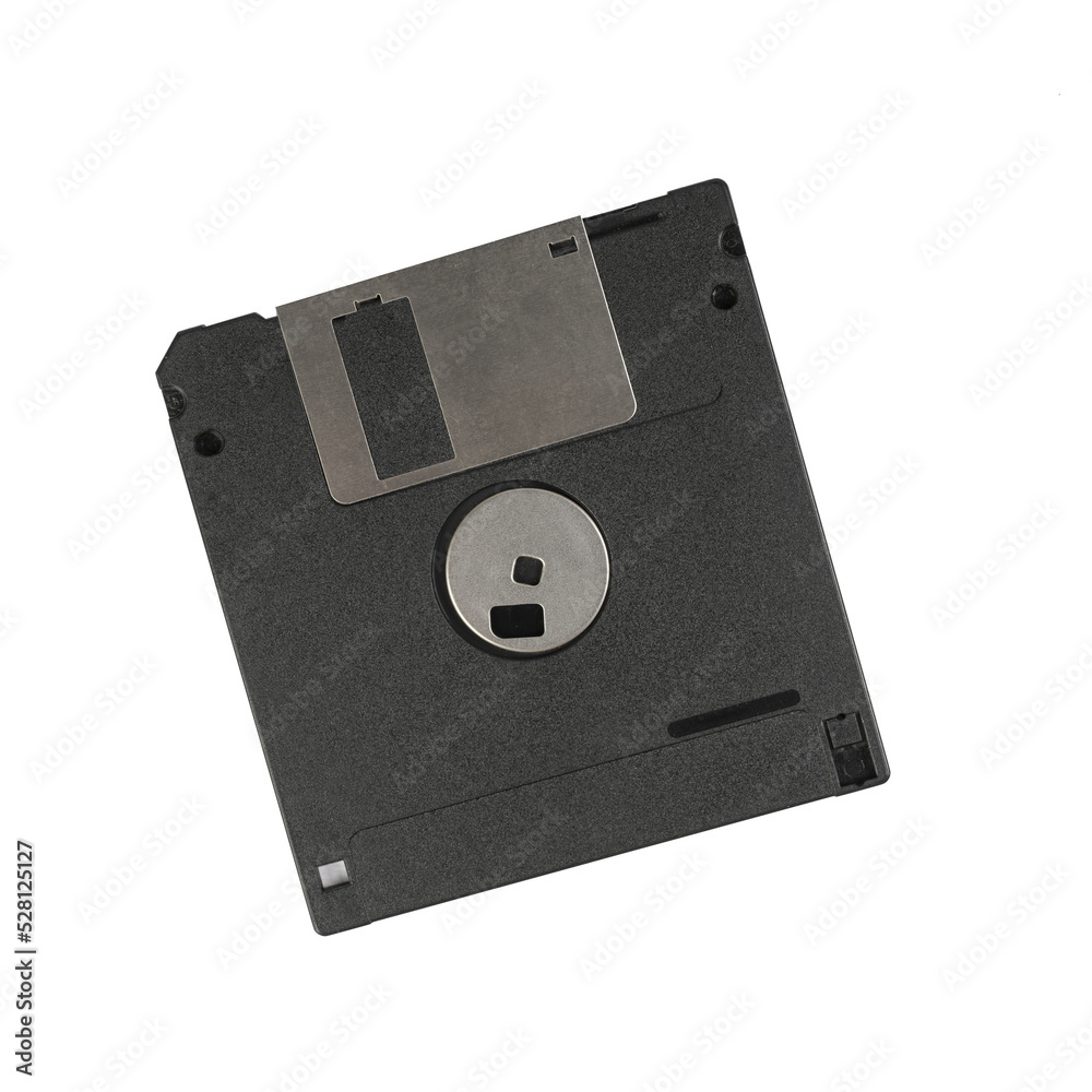 an old floppy disc on a transparent background an old floppy disc on a transparent background