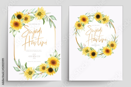 beautiful sun flower wreath design