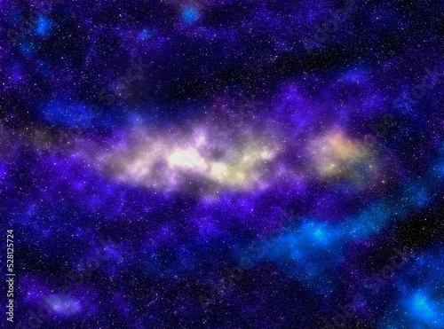 fondo cósmico con galaxias, estrellas y planetas