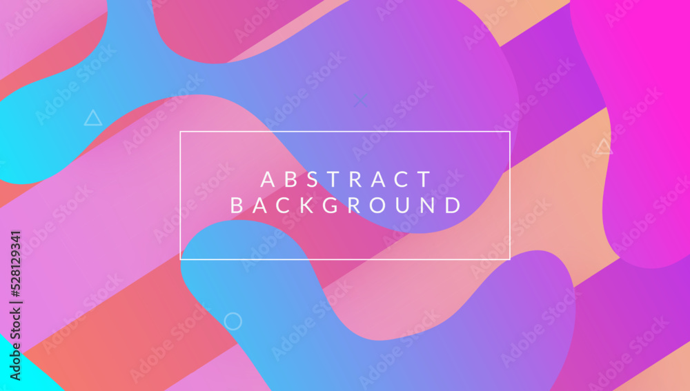 Geometric Flyer. Cool Landing Page. Violet Vibrant Banner. Gradient Poster. Technology Illustration. 3d Fluid Cover. Memphis Frame. Modern Shapes. Violet Geometric Flyer