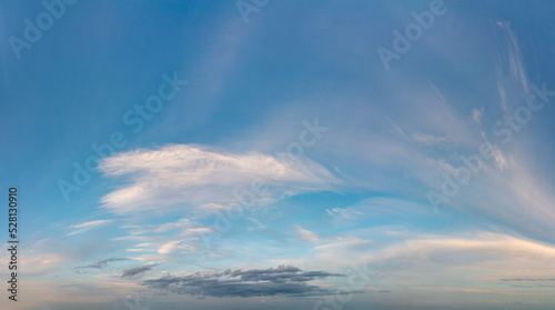 Fantastic soft clouds at sunrise, natural composition