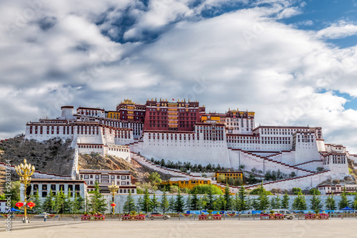 Potala Palace of Lhasa city Xizang Autonomous Region, China.