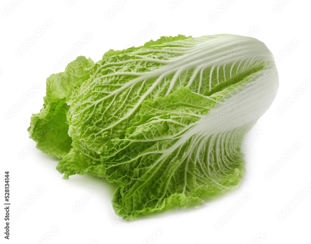 Fresh ripe Chinese cabbage on white background Fresh ripe Chinese cabbage on white background