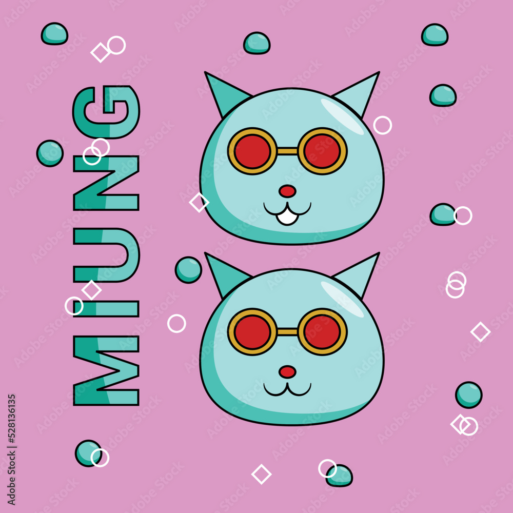 Fototapeta premium cute cat design