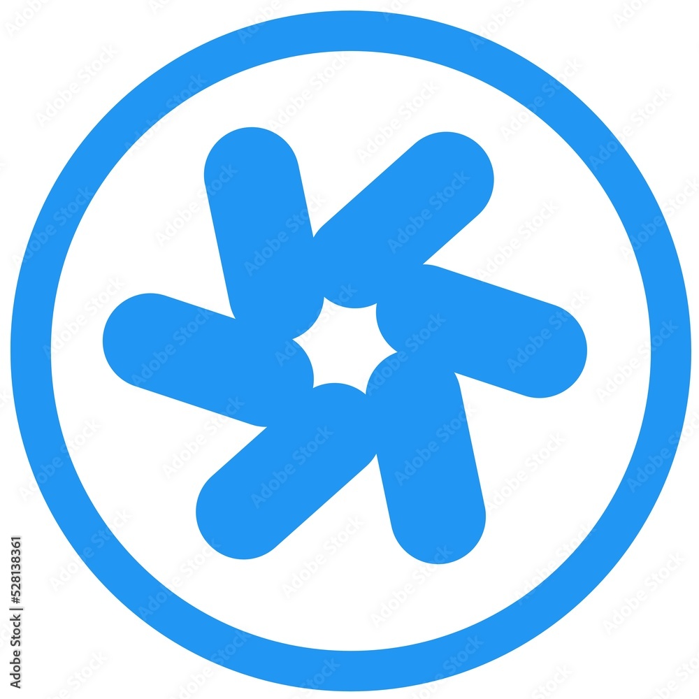 circular blue line pattern logo illustration circular blue line pattern logo illustration