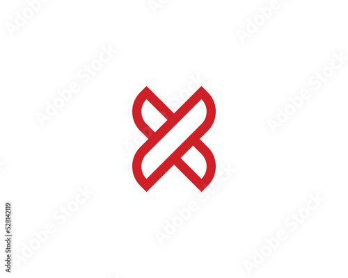 X logo design vector template
