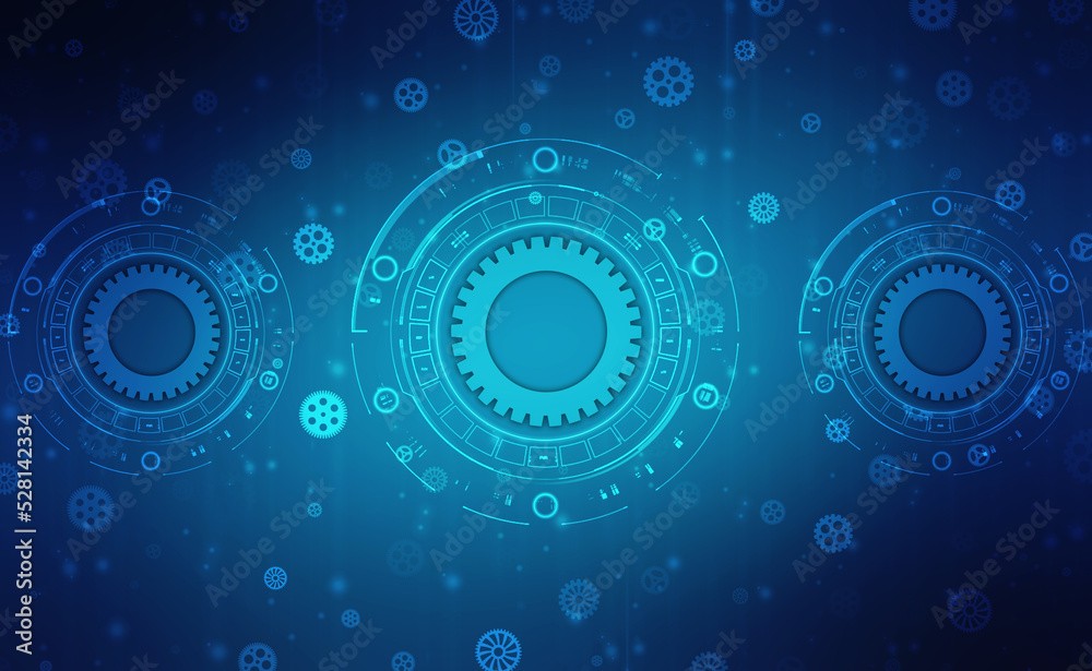 Process management, optimization operation, fix strategy industry, transmission gears wheel, software update status, Cog Gear Wheel on the technology abstract background Process management, optimization operation, fix strategy industry, transmission gears wheel, software update status, Cog Gear Wheel on the technology abstract background