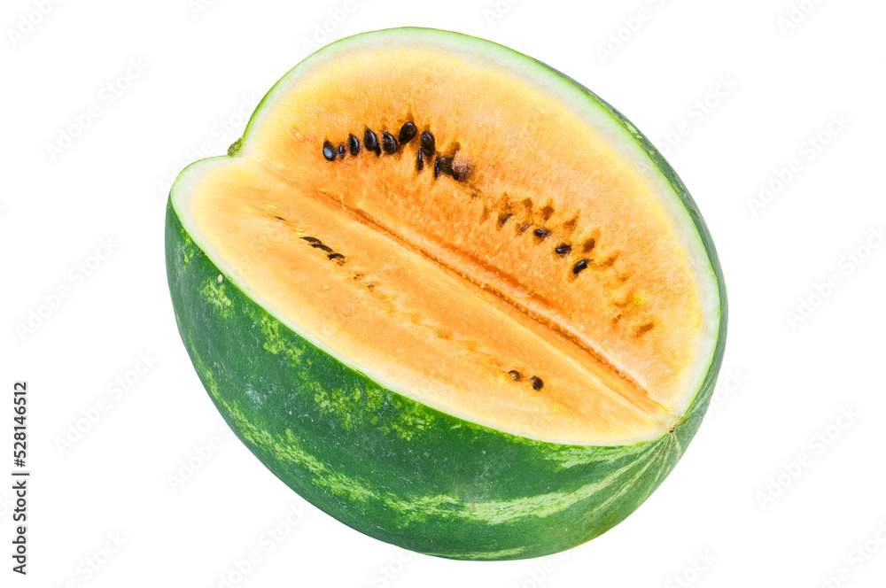 yellow watermelon isolated
