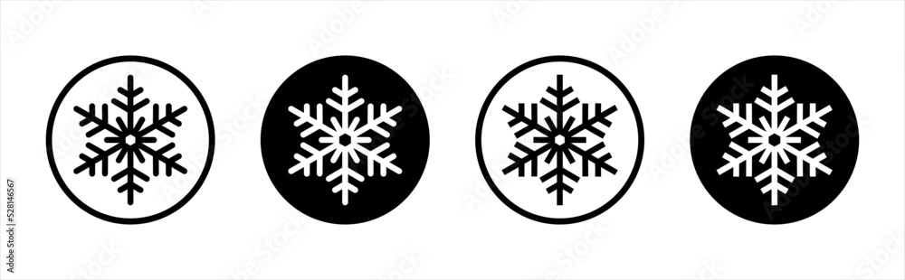 snowflake icon. winter symbol. freeze signs vector illustration snowflake icon. winter symbol. freeze signs vector illustration