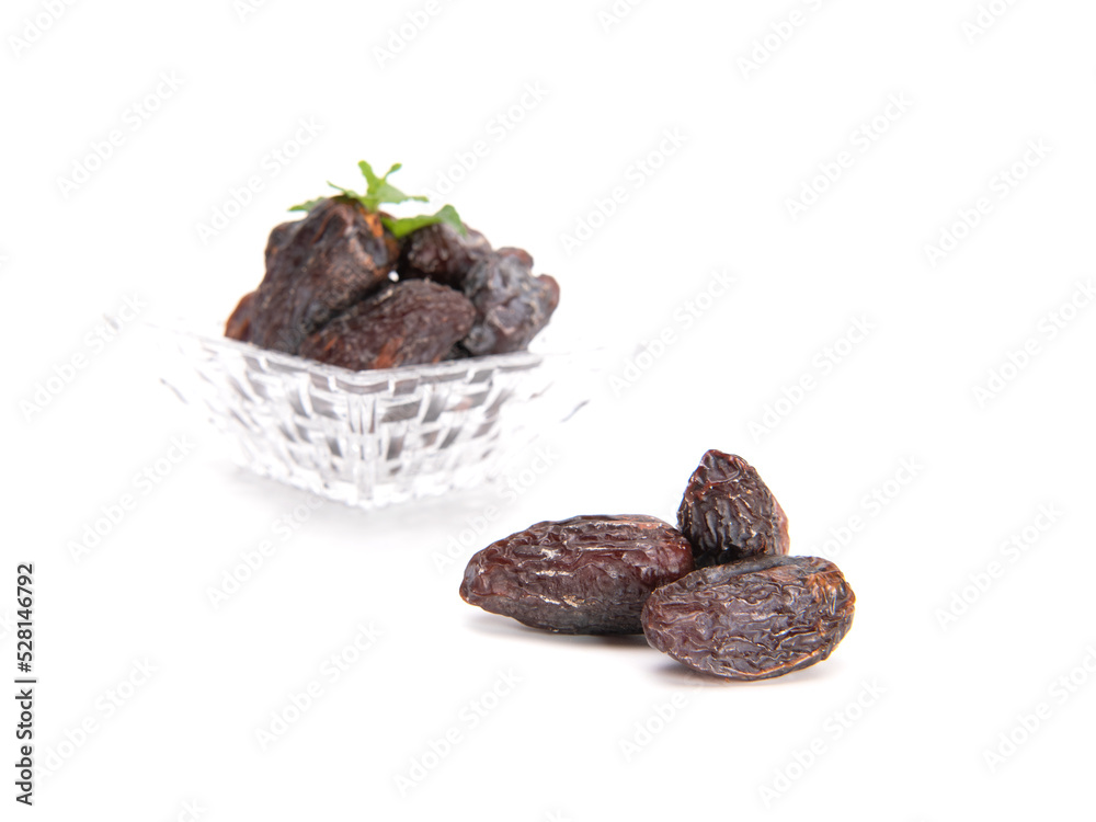 Date fruit isolated on white background.selective focus.copy space. Date fruit isolated on white background.selective focus.copy space.
