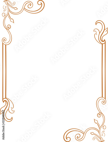 classic vintage carved ornament element design