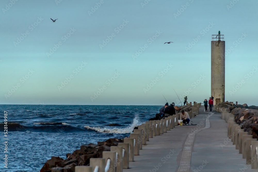 Fishing in the lighthouse