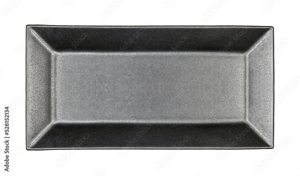 Fototapeta premium black dish plate on transparent background png file