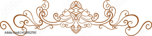 classic vintage carved ornament element design