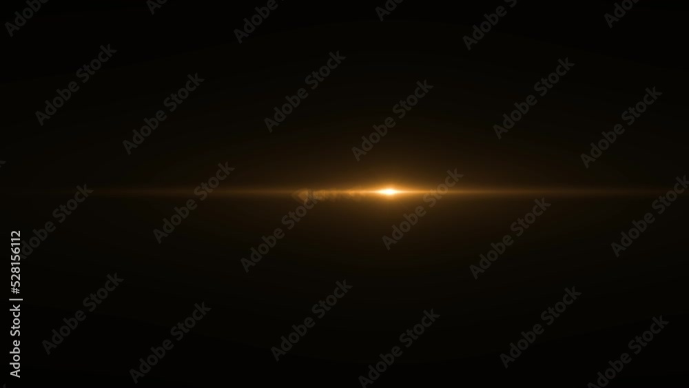 Orange light ray motion, alpha channel
