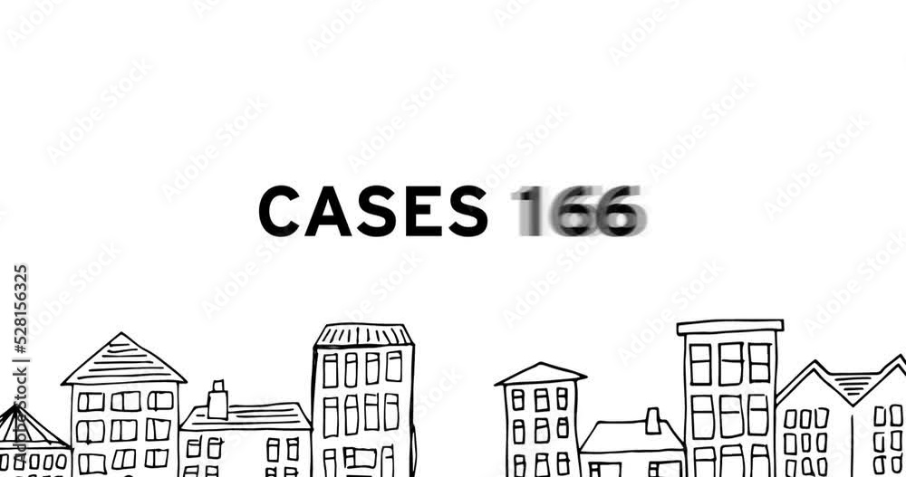 Coronavirus concept texts against cityscape Coronavirus concept texts against cityscape