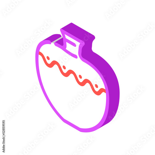 earthenware clay crockery isometric icon vector. earthenware clay crockery sign. isolated symbol illustration