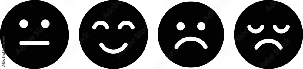 Modern Emoticons Set. Different Reactions design. smile icon design. Different emotions, New Modern Emoticons Set smile face icons, design. Vector Modern Emoticons Set. Different Reactions design. smile icon design. Different emotions, New Modern Emoticons Set smile face icons, design. Vector