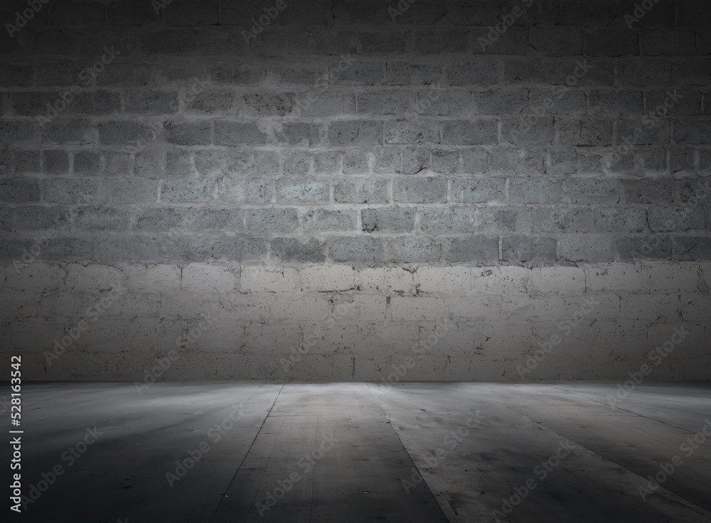 Fototapeta premium old interior with brick wall