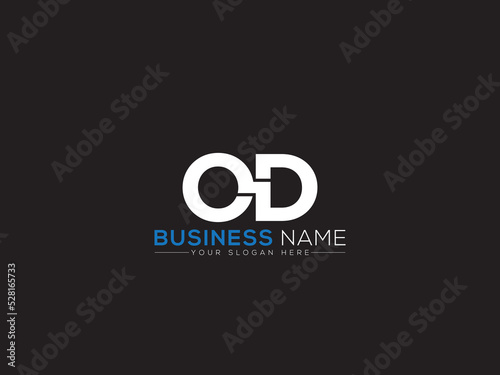 Initial OD Logo Icon, Colorful Od o&d Logo Letter Victor Image Design