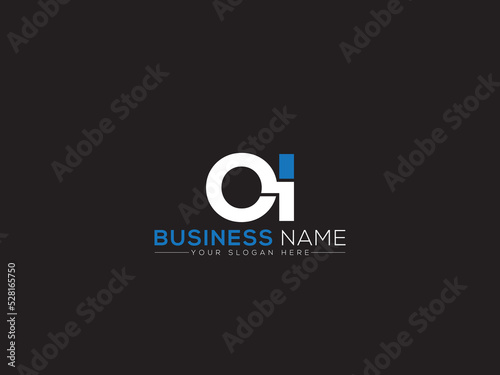 Initial OI Logo Icon, Colorful Oi o&i Logo Letter Victor Image Design