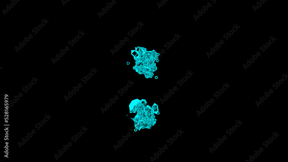 blue cartoon jewellery finest diamonds font - colon, isolated - object 3D rendering blue cartoon jewellery finest diamonds font - colon, isolated - object 3D rendering