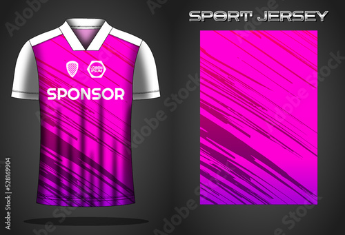 Soccer jersey sport shirt design template