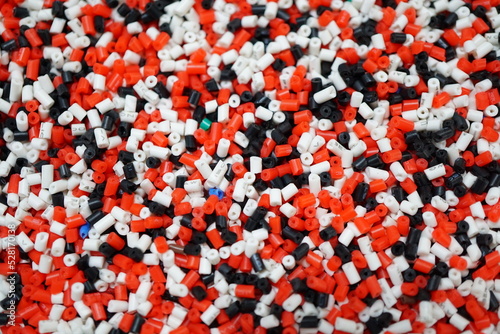 Polyethylene plastic recycle extrusion process.