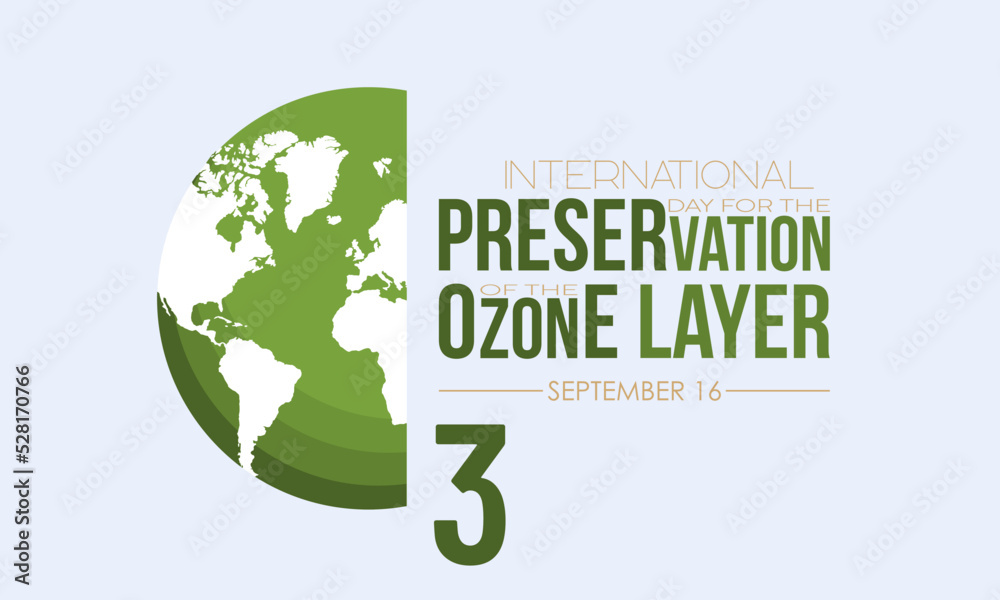 Vector illustration design concept of International day for the preservation of the ozone layer observed on every september 16. Vector illustration design concept of International day for the preservation of the ozone layer observed on every september 16.