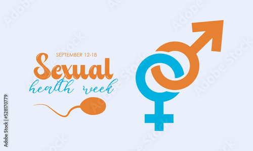 Vector illustration design concept of Sexual Health Week observed on every september.