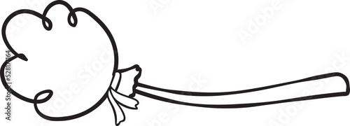 cute Halloween kitten cat cartoon animal doodle outline