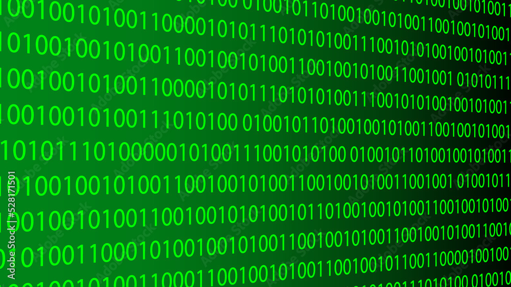binary number green on black background concept Binary code 0101 Computer programming concepts and technologies that create digital images. Concept illustrations for infosec and cryptography. binary number green on black background concept Binary code 0101 Computer programming concepts and technologies that create digital images. Concept illustrations for infosec and cryptography.